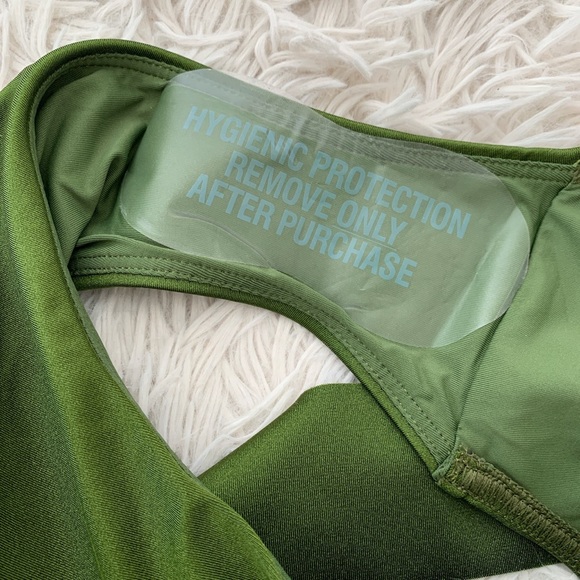 NWT Zimmerman empire plunging tie waist one piece khaki sz 0 (2-4) - Picture 6 of 6